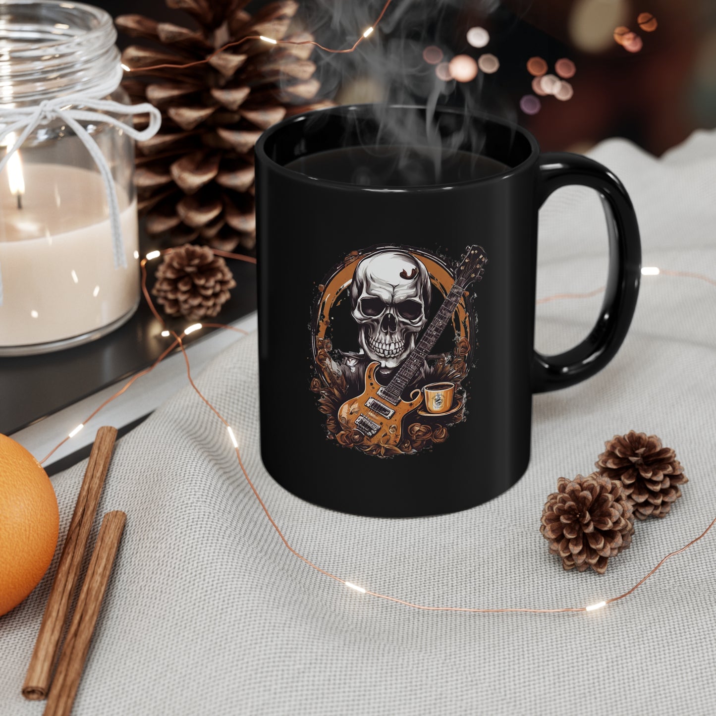 Rock N Roll Brew 11oz Black Mug