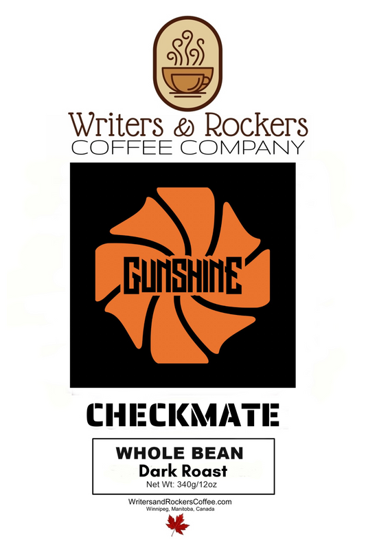 Gunshine’s Checkmate Coffee Blend  - Dark. Bold. Unapologetically Rock N’ Roll