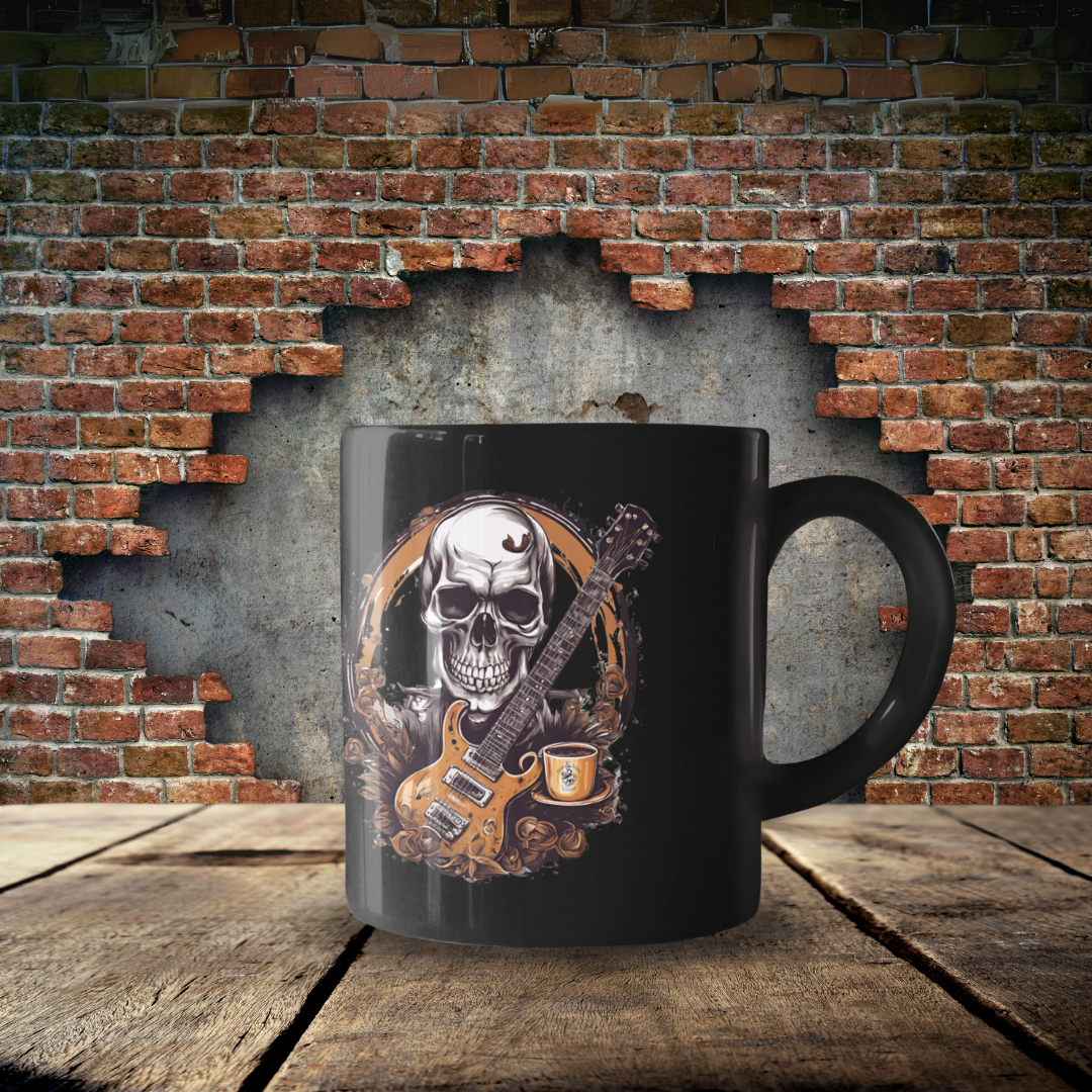 Rock N Roll Brew 11oz Black Mug