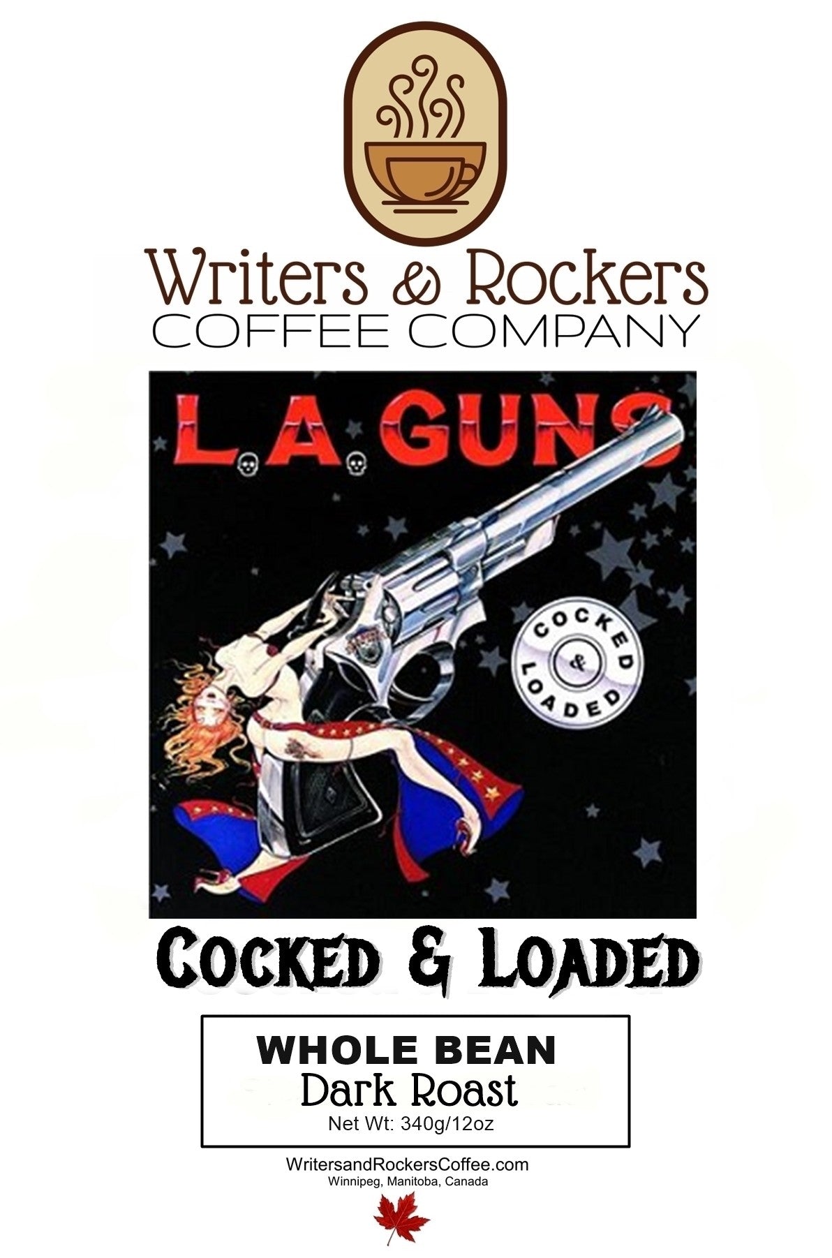 L.A. Guns Cocked & Loaded Coffee – Medium Roast Rock 'n' Roll Fuel