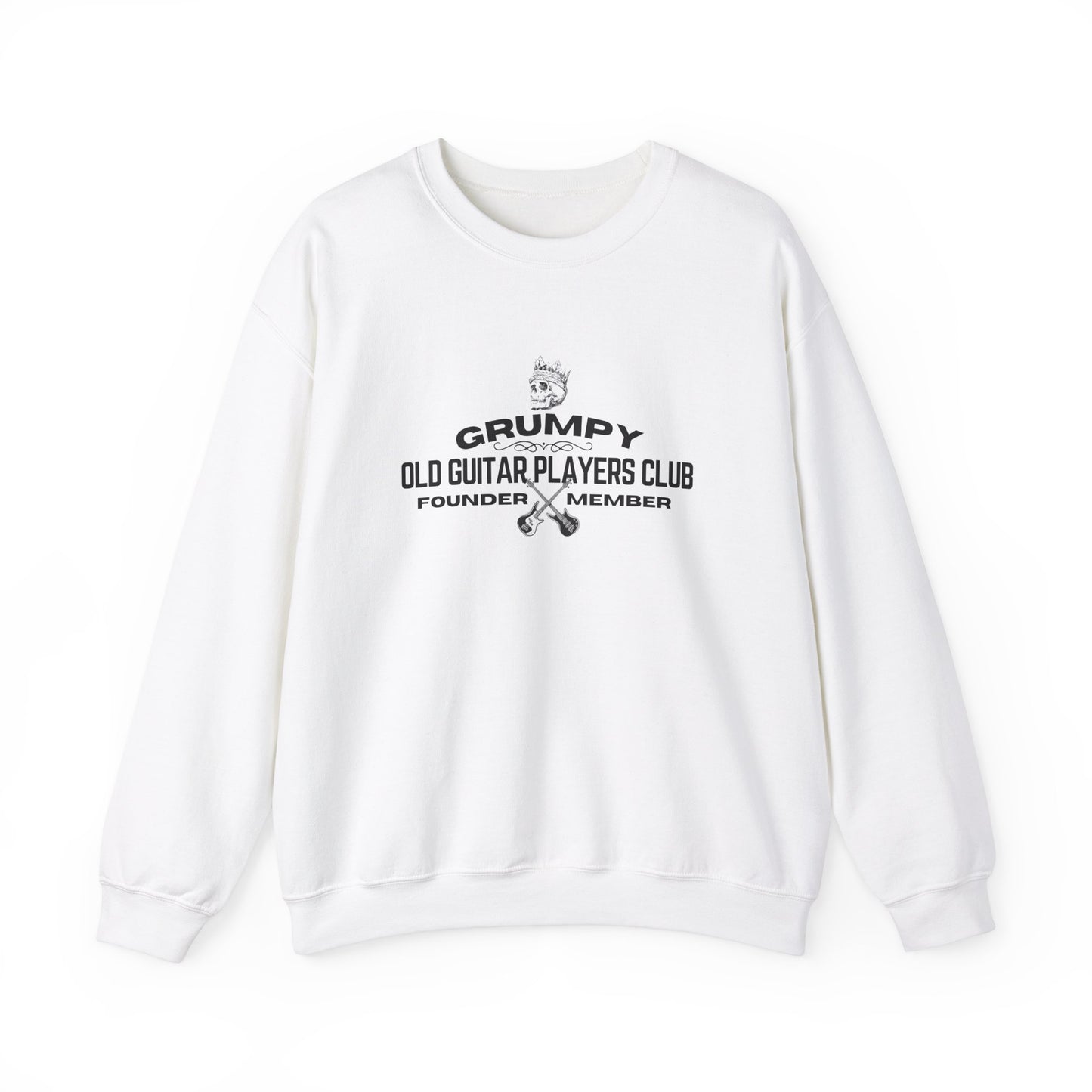 Writers & Rockers Old Guitar Players Crewneck Sweatshirt