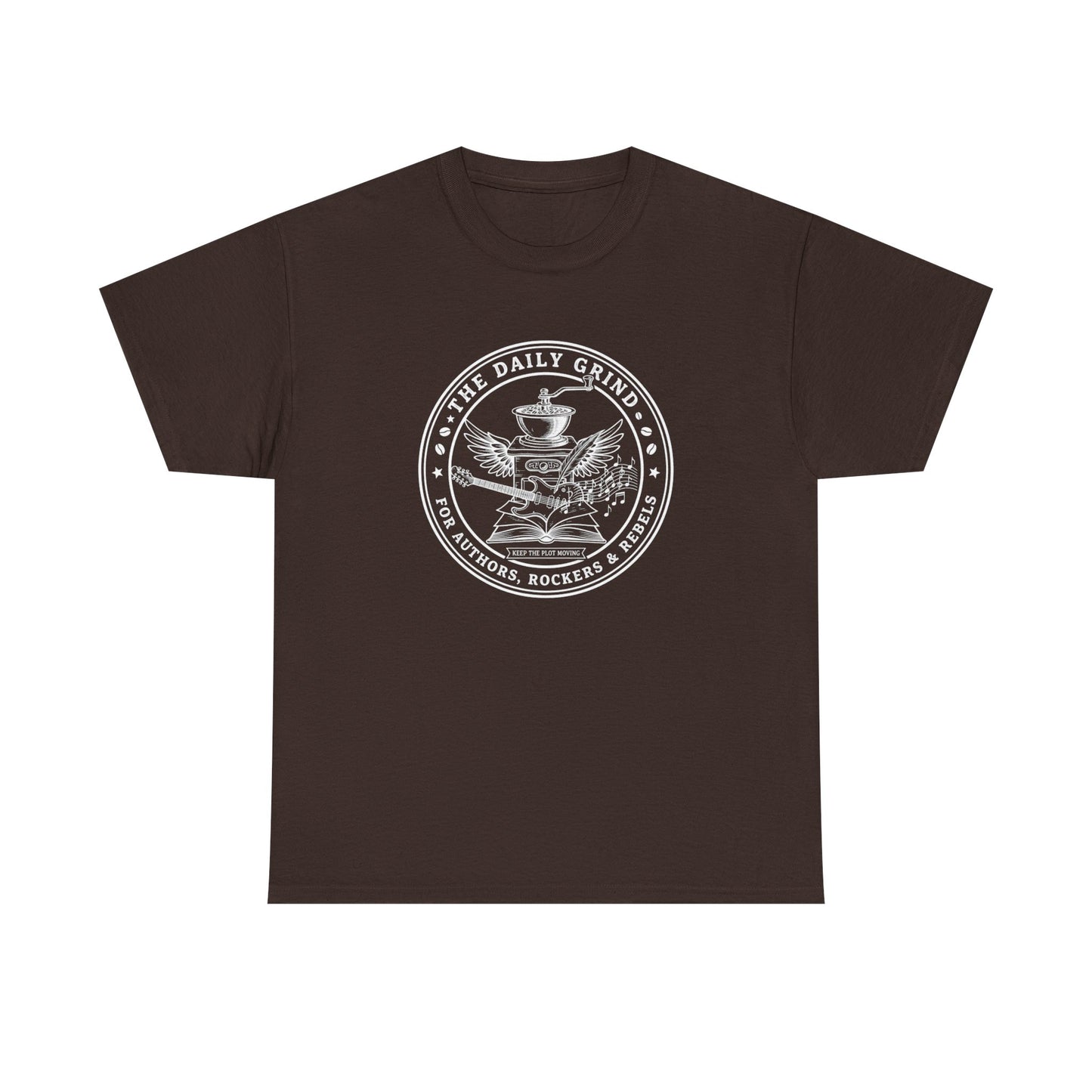 Writers & Rockers Coffee “Daily Grind” T-Shirt