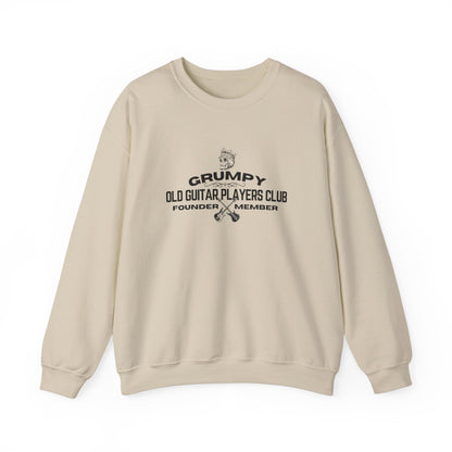 Writers & Rockers Old Guitar Players Crewneck Sweatshirt