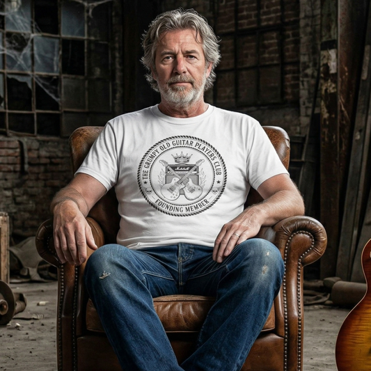 Grumpy Old Guitar Players Club: Founding Member Cotton Tee