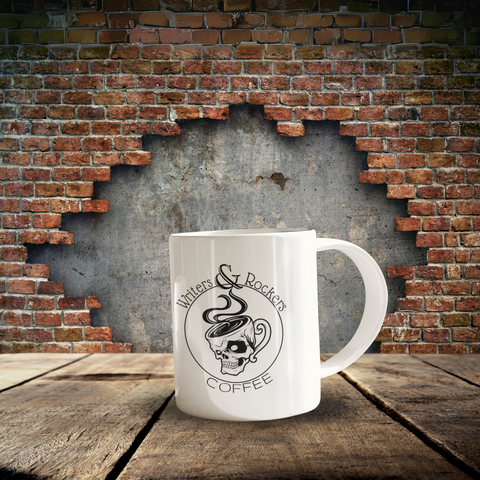 Writers & Rockers Coffee Skull Mug