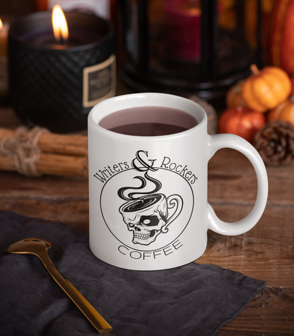 Writers & Rockers Coffee Skull Mug